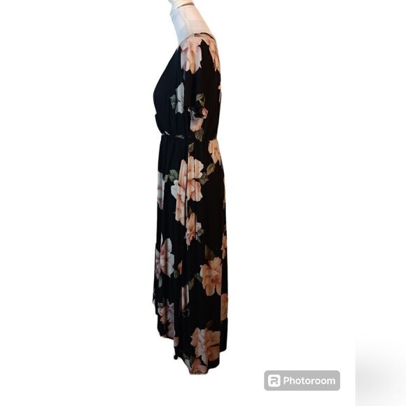 Lux & Co. Floral High Low Maxi Dress - Picture 3 of 8